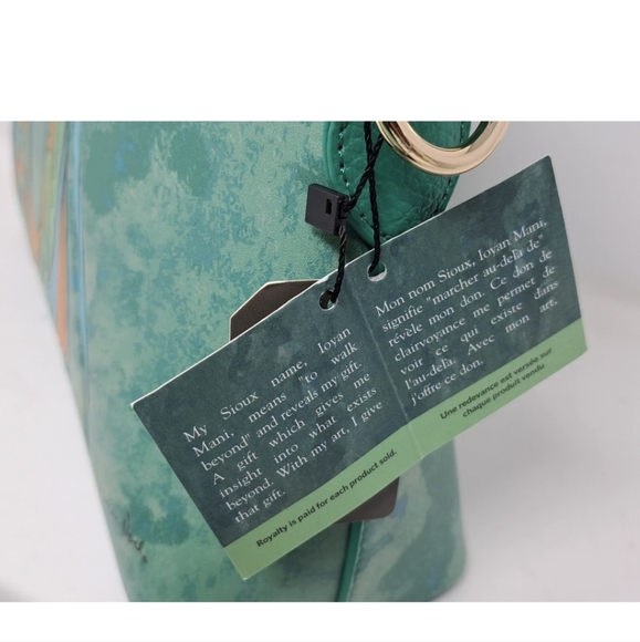 Maxine Noel Friends Amis Faux Leather Art Shoulder Bag And Wallet - Picture 4 of 13